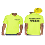 Custom Fire EMS Tactical Performance Polo